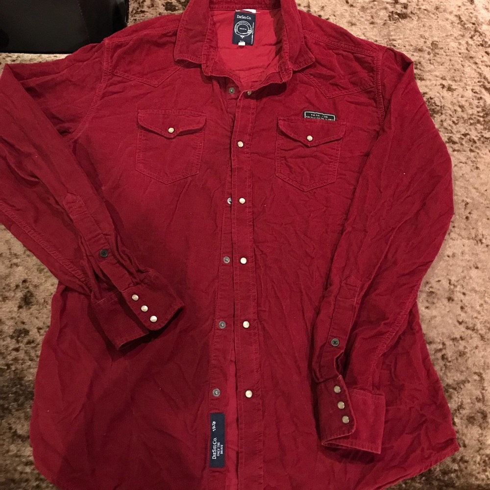 Button on shirt